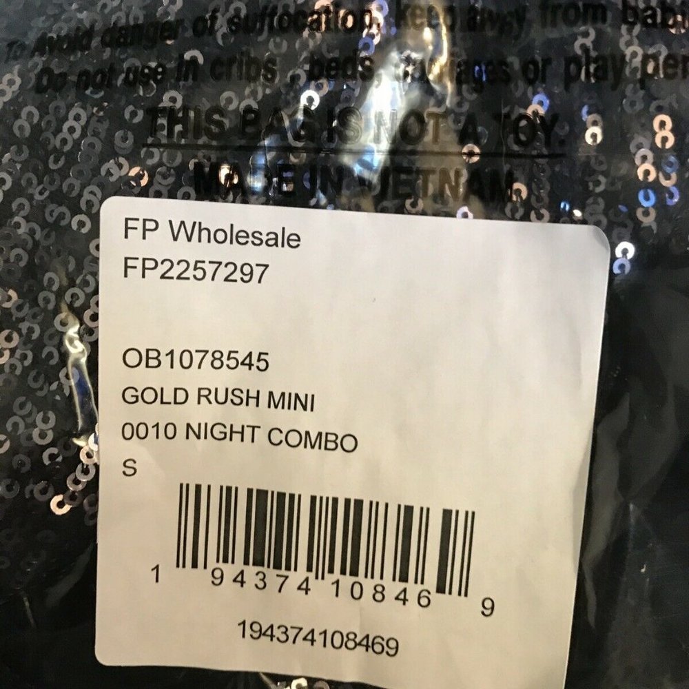 Free People Black Sequin Mini Dress - Picture 12 of 12